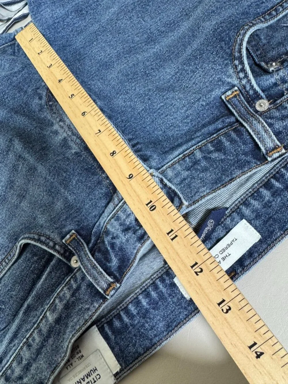 Citizens Of Humanity The Adler Tapered Classic Cut Jeans Size 33x28 Blue Denim